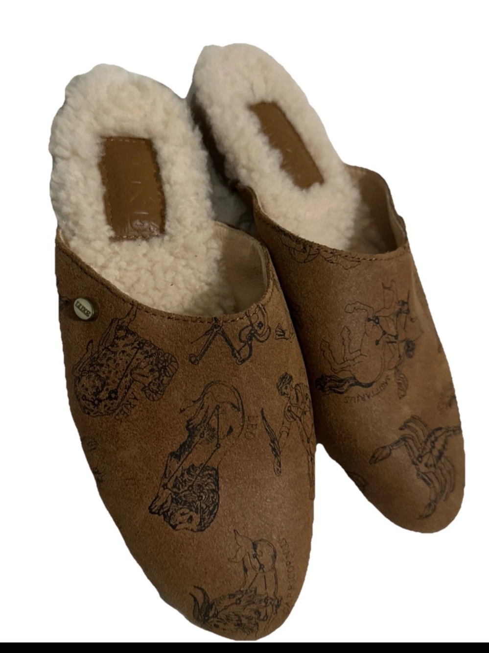 Australia Luxe Collective Womens Marcos Mule Size 5 Brown Suede Zodiac Slippers
